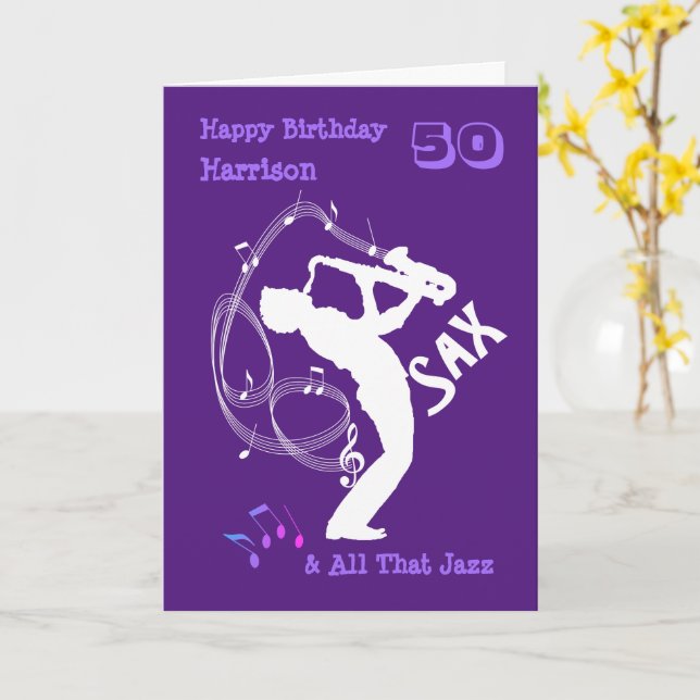 Carte Musique Thème Joyeux Anniversaire Personnalisé (Fleur jaune)