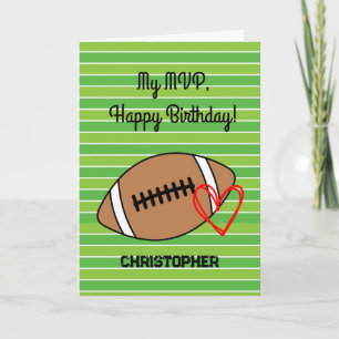 Carte MVP Football Anniversaire