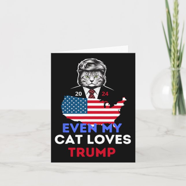 Carte My Cat Loves Trump 2024 1 (Devant)