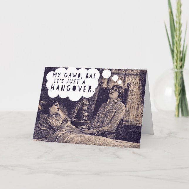 Carte My GAWD Bae, It's Just a Hangover Désolé / Get Wel (Devant)