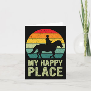 Carte My Happy Place Horse Lover Horseback Riding Equest