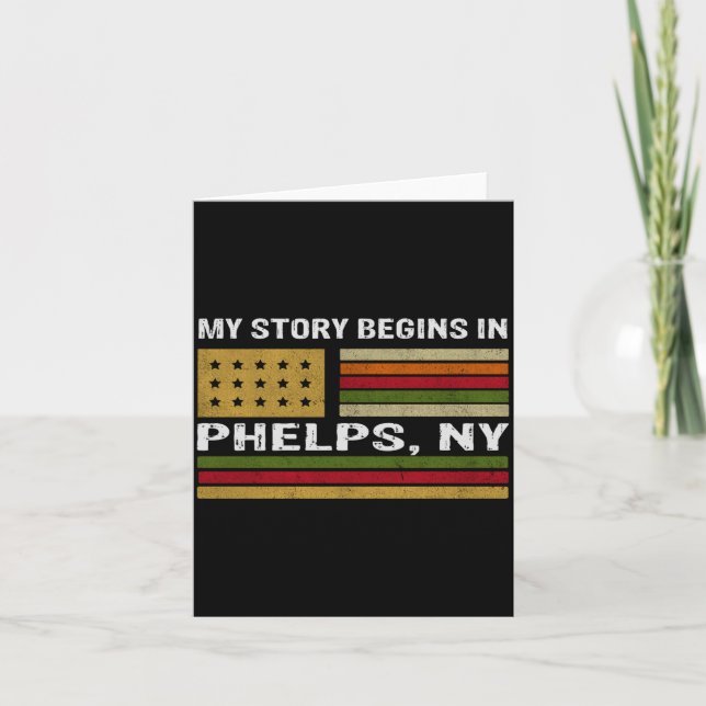 Carte My Story Is Begins In Phelps Ny _1  (Devant)
