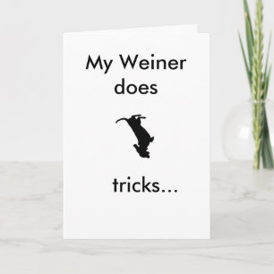 Carte My Weiner fait des tours pour votre anniversaire