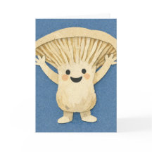 Mycelium Fun Mushroom Greeting Card