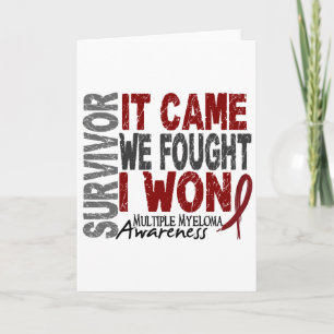 Carte Myeloma Survivor It Cams We Fought I Won