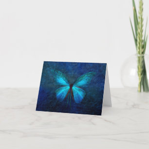 Carte Mystic Blue Butterfly