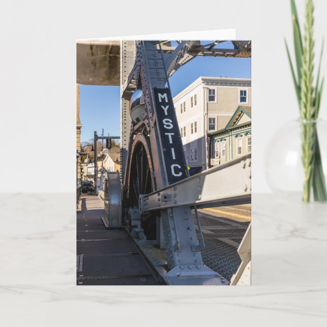 Carte Mystic River Bascule Bridge, Connecticut (Devant)