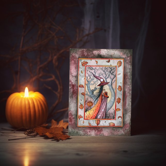 Carte mystique de Halloween de sorcière (Créateur téléchargé)