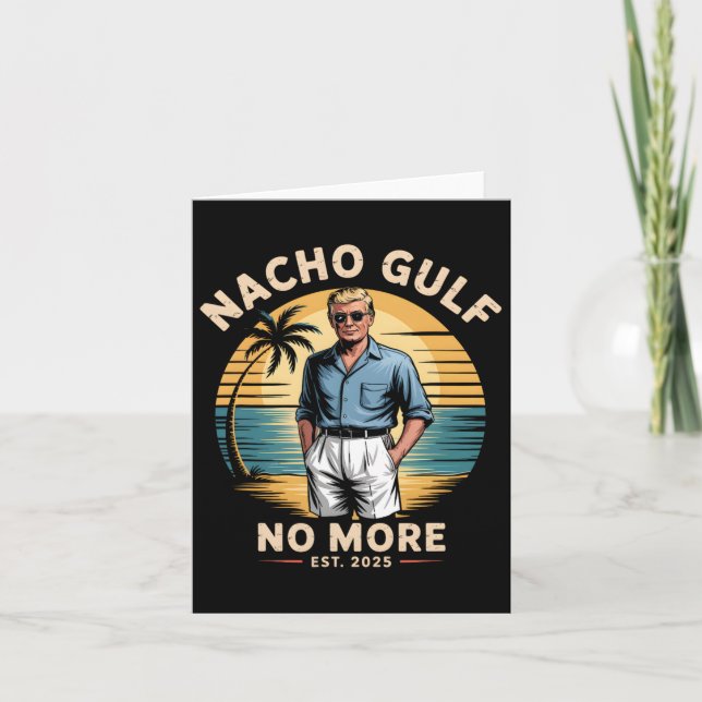 Carte Nacho Golfe Plus drôle Vacances Trump 2025 Usa 1 (Devant)
