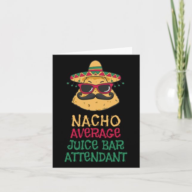 Carte Nacho Moyenne Bar Jus Accompagnateur Cinco De Mayo (Devant)