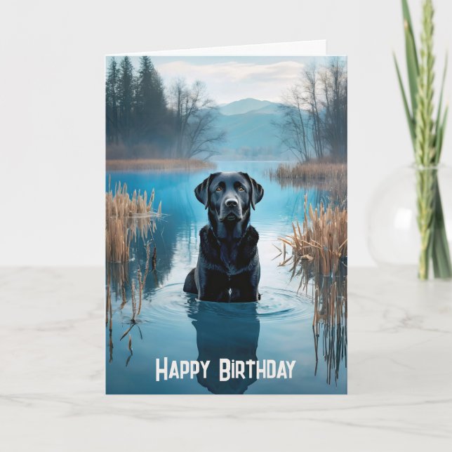 Carte Naissance de Black Labrador Retriever (Devant)