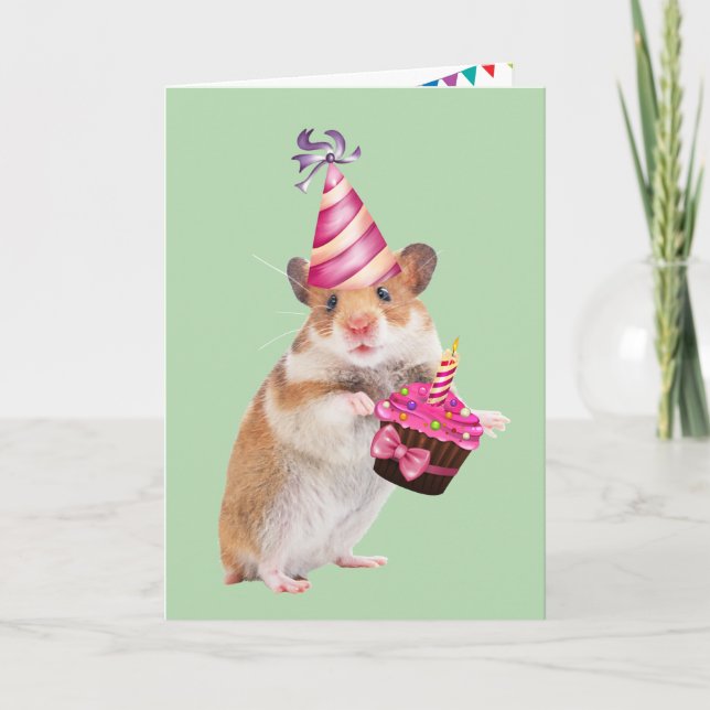 Carte Naissance De La Souris Et Du Cupcake (Devant)