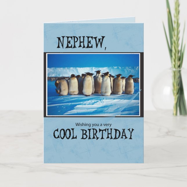 Carte Naissance de Nephew, Penguins (Devant)