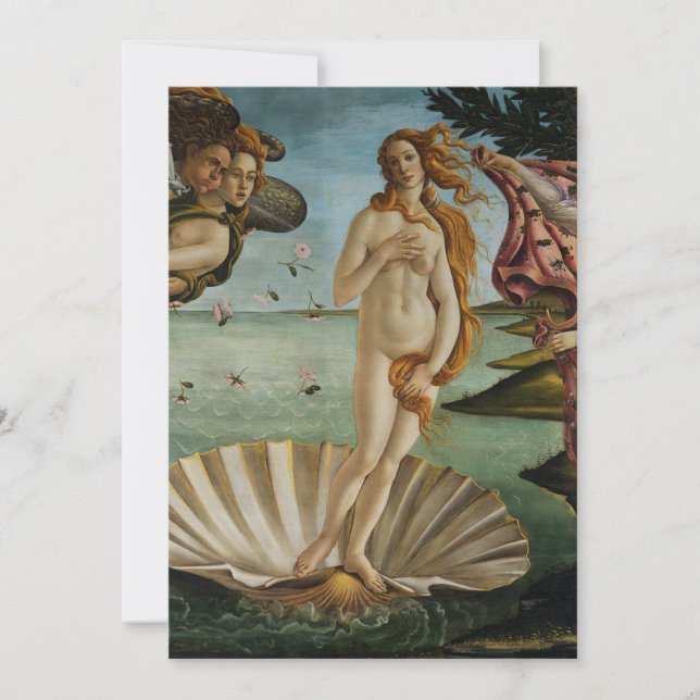 Carte Naissance de Vénus par Sandro Botticelli (Devant)