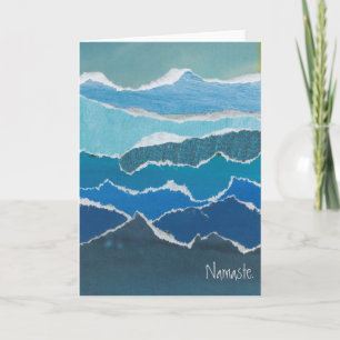 Carte "Namaste" Blue Water Card de l'artiste Heath