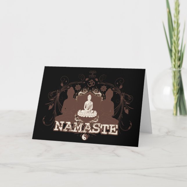 Carte Namaste Bouddha (Devant)