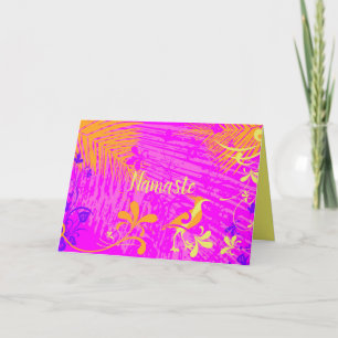 Carte Namaste Citation Merci Ressort Tropical Floral