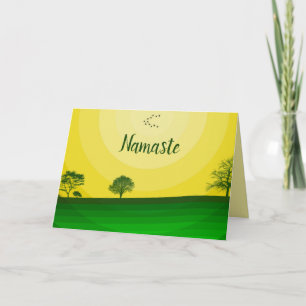 Carte Namaste Citation Merci Soleil Paysage Nature