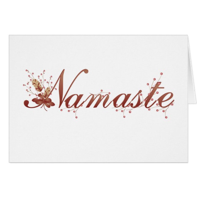 Carte Namaste d'automne (Devant horizontal)