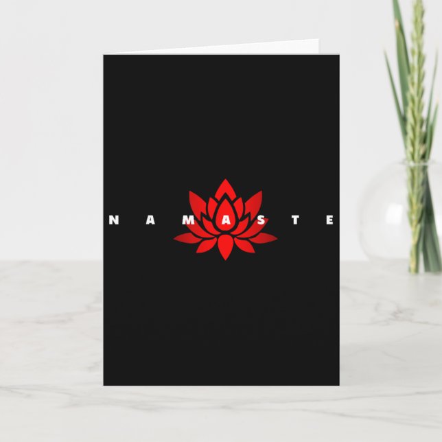 Carte Namaste Yoga  (Devant)