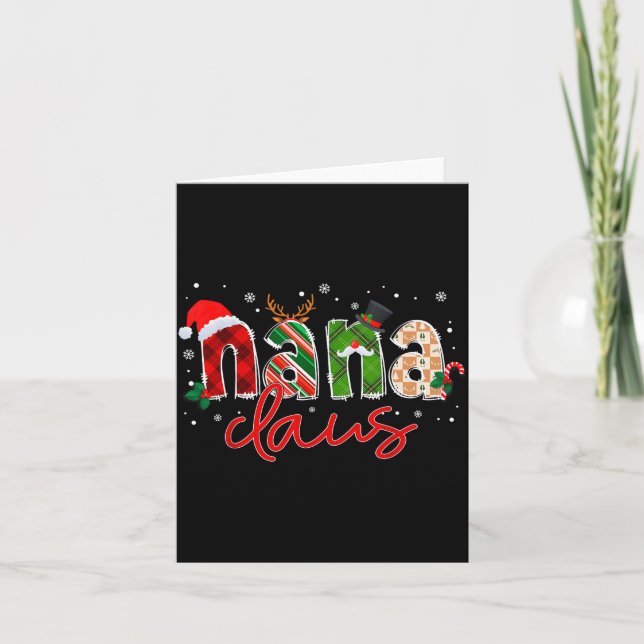 Carte Nana Claus Santa Claus Family Matching Christmas P (Devant)