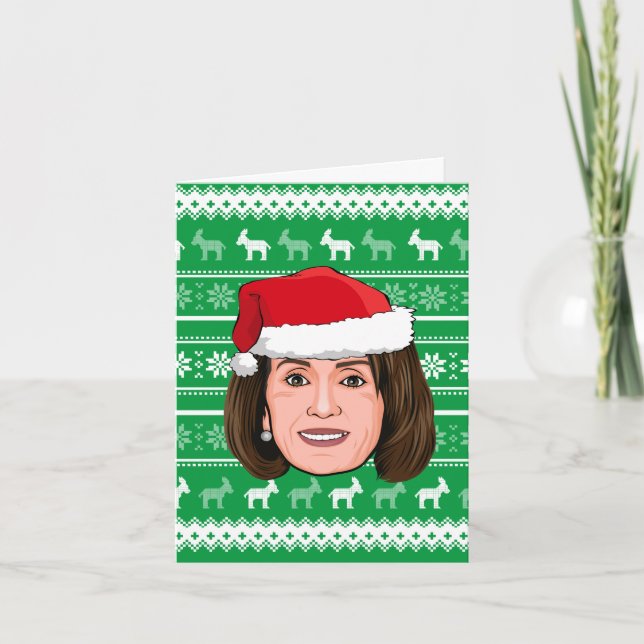 Carte NANCY PELOSI Noël (Devant)