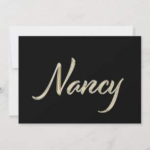 Carte Nancy white gold Handwriting