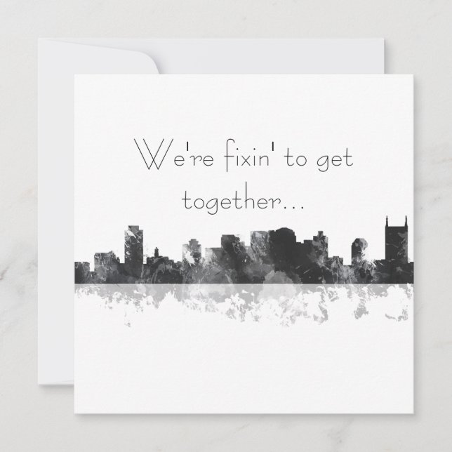 CARTE NASHVILLE, TENNESSEE SKYLINE (Devant)