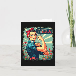 Carte N'Aspirent Pas À Être Humble Kamala Harris Feminis