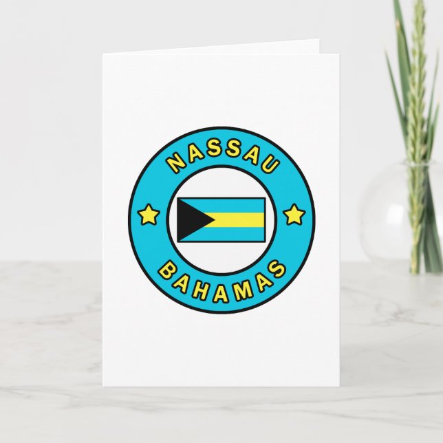 Carte Nassau Bahamas (Devant)