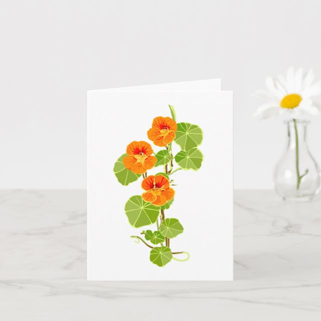 Carte Nasturtium nostalgique (Petite plante)