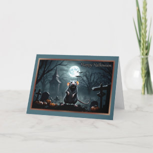 Carte Nasty Rat Halloween