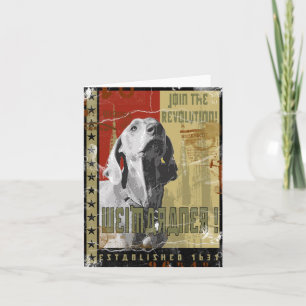 Carte Nation de Weimaraner : Weimaraner vintage !