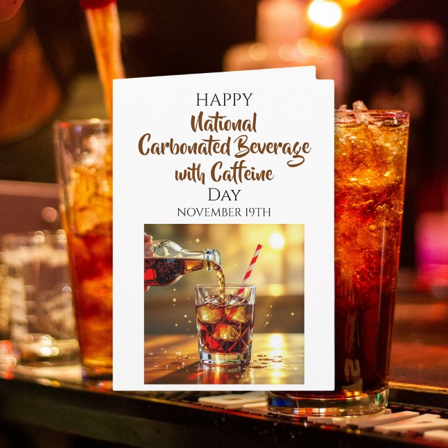 Carte National Beverage with Caffeine Day | Nov 19th (Créateur téléchargé)