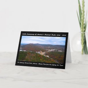 Carte National Park Anniversary Hot Springs Vue d'automn