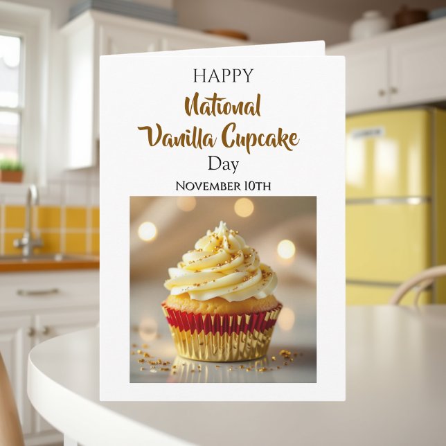 Carte National Vanilla Cupcake Day | November 10th (Créateur téléchargé)