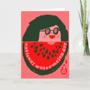 Carte National Watermelon Day August 3