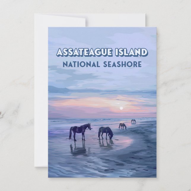 Carte nationale des chevaux de mer de l'île Assate (Devant)