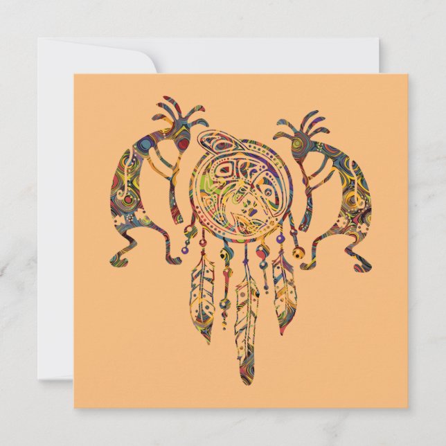 Carte Native American Kokopelli (Devant)