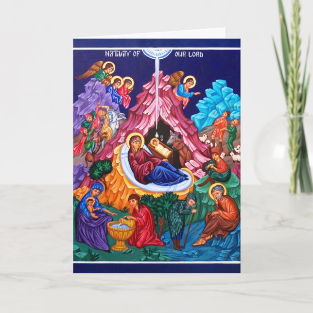 Carte Nativité de Jésus Holyday (Devant)