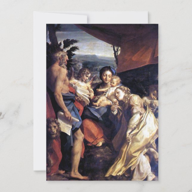 Carte Nativité - Le Jour - Correggio - Renaissance (Devant)