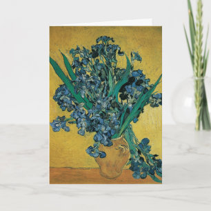Carte Nature morte au vase avec iris de Vincent van Gogh
