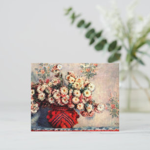 Carte Nature morte aux Chrysanthèmes par Claude Monet