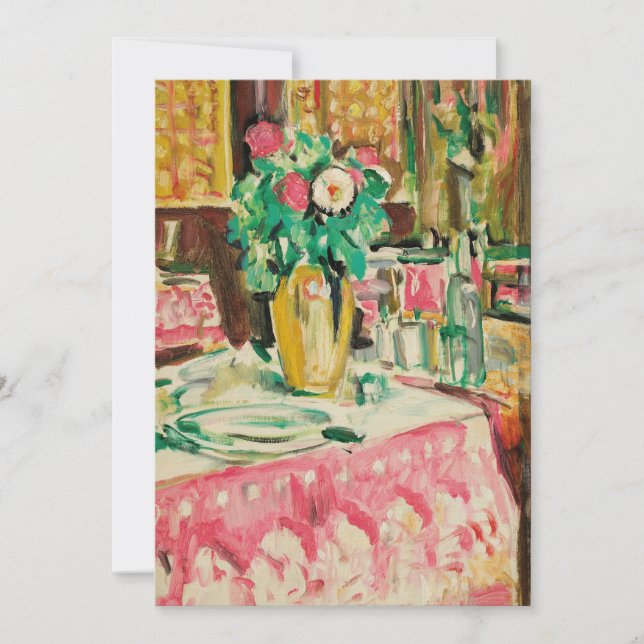 Carte Nature morte avec des roses | George Leslie Hunter (Devant)