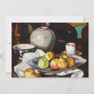 Carte Nature morte, pommes et pot Samuel John Peploe