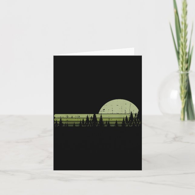 Carte Nature Outdoor Forest Trees Wildlife Woods Women M (Devant)