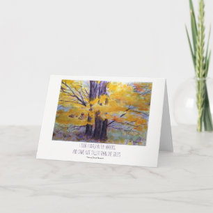 Carte Nature Thoreau Quota Landscape Watercolor Art Card