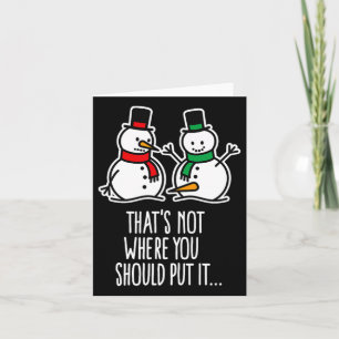 Carte Naughty Christmas Dit Dirty Snowman Cartoon Ugl