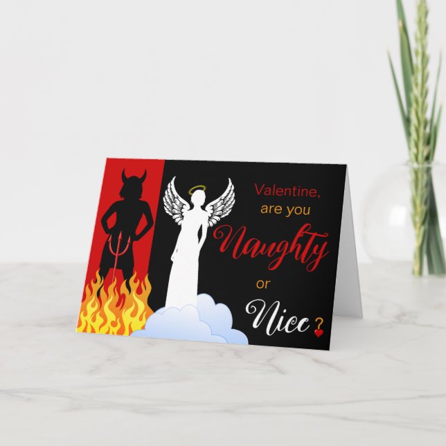 Carte Naughty et Nice Valentine (Devant)