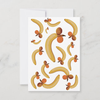 Carte Naughty Fruity Banana folie